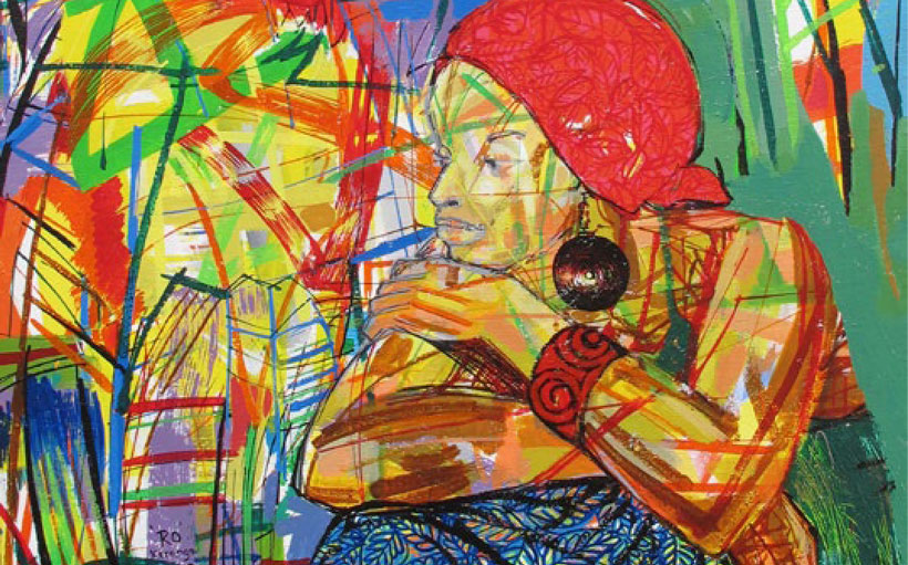 Ronald Ro Kerango's portrait was the cover of the 2014 diary